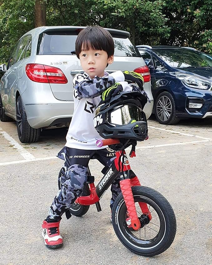Soft-Style Kids Knee and Elbow Pads with Bike Gloves, Flexible Impact-Resistant Gear for Ages 2-11, Designed for Balance Bikes, Roller-Skating, and Skateboarding