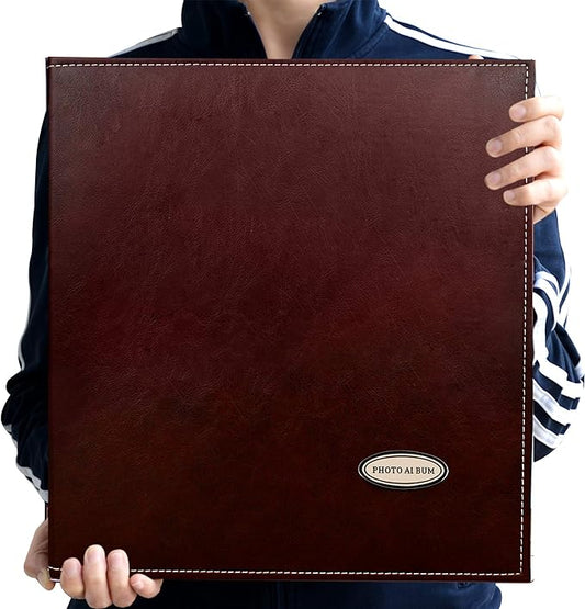 Self-Adhesive Photo Album, Dust-free, glue free and waterproof Scrapbook Album, Family album, Leather Cover, Hand Made DIY Albums Holds 3x5, 4x6, 5x7, 6x8,8x10 photos