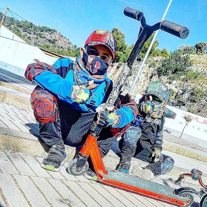 Soft-Style Kids Knee and Elbow Pads with Bike Gloves, Flexible Impact-Resistant Gear for Ages 2-11, Designed for Balance Bikes, Roller-Skating, and Skateboarding