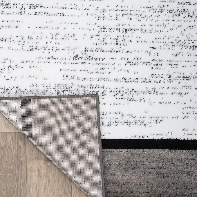 Rugshop Contemporary Modern Boxes for Home Office,Living Room,Bedroom,Kitchen Non Shedding Runner Rug 2'7" x 10' Blue