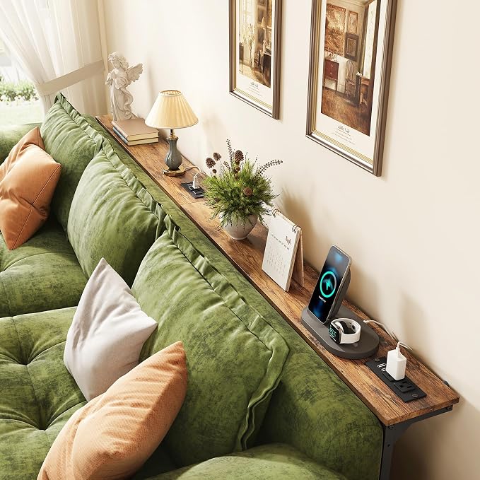 Kitstorack Behind Couch Table, Adjustable Height Narrow Console Table - Image 2