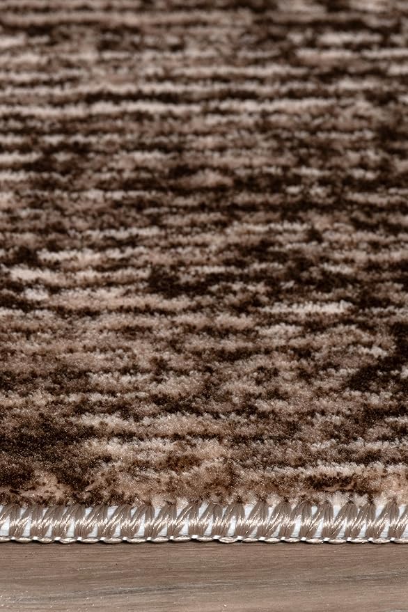 Non-Slip Washable 5x7 Area Rugs for Living Room Bedroom, Ultra Soft Bedside Rug, Indoor Floor Carpet for Kids Girls and Boys, Dorms, Nursery Rooms, Non-Skid Area Rug, Abstract Brown Beige, 5' x 7'