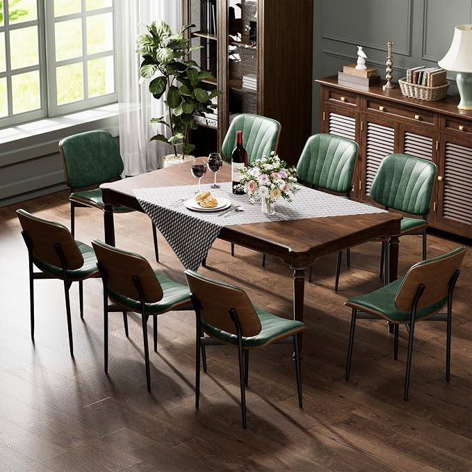 YaFiti Dining Chairs Set of 8, Dining Room and Kitchen Chairs, Mid Century by YaFiti