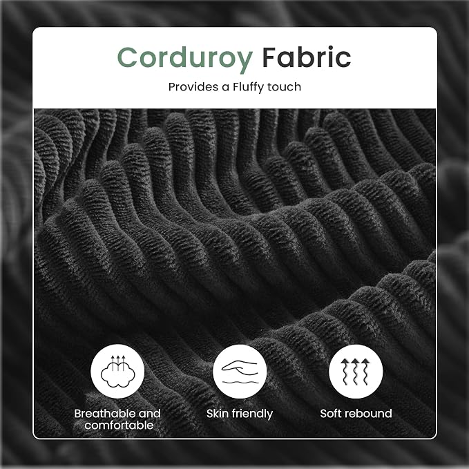 YOUDENOVA 63” Corduroy Loveseat Sofa Couch - Image 8