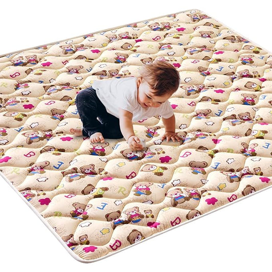 High-Density Foam Baby Play Mat, 50x50 Inches Thicken One-Piece Comfortable and Soft Playmat, Non Slip Machine Washable Floor Mat for Infants, Tapete Para Bebes,Toddlers
