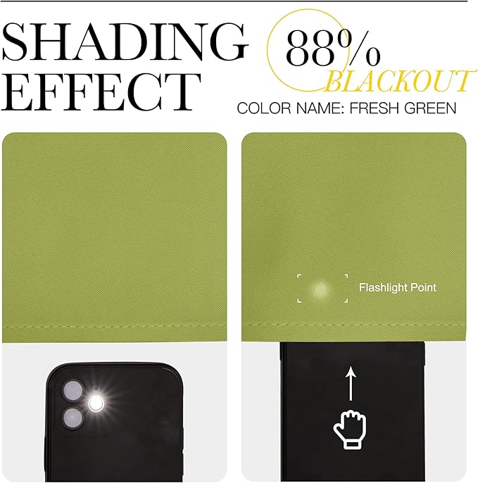 NICETOWN Room Darkening Curtains 90 inches Long for Bedroom - Grommet Light & Heat Blocking Window Treatments Soundproof Drapes for Living Room (2 Panels, W52 x L90, Fresh Green)