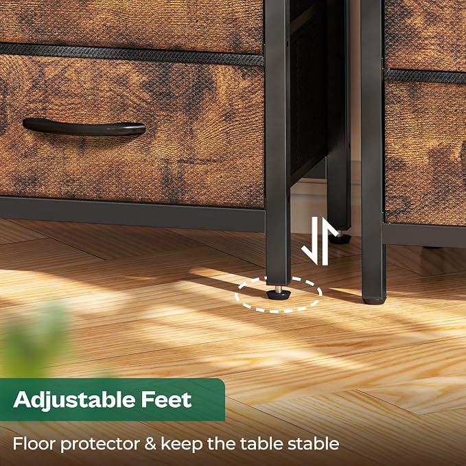 Huuger Nightstands Set of 2, 27.6 Inch End Tables - Image 8