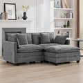76'' Cloud Deep Seat Loveseat Sofa, Upholstered Chenille Modular 2-Seats by WUTUTUEE