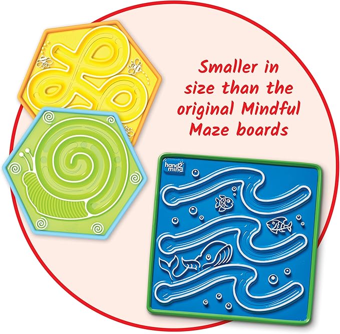 hand2mind Mindful Maze Garden Pack, Tactile Sensory Toys for Toddlers, Anxiety Relief Items, Calm Down Corner Supplies, Emotional Regulation Tools for Kids, Play Therapy Toys, Mindfulness Gifts