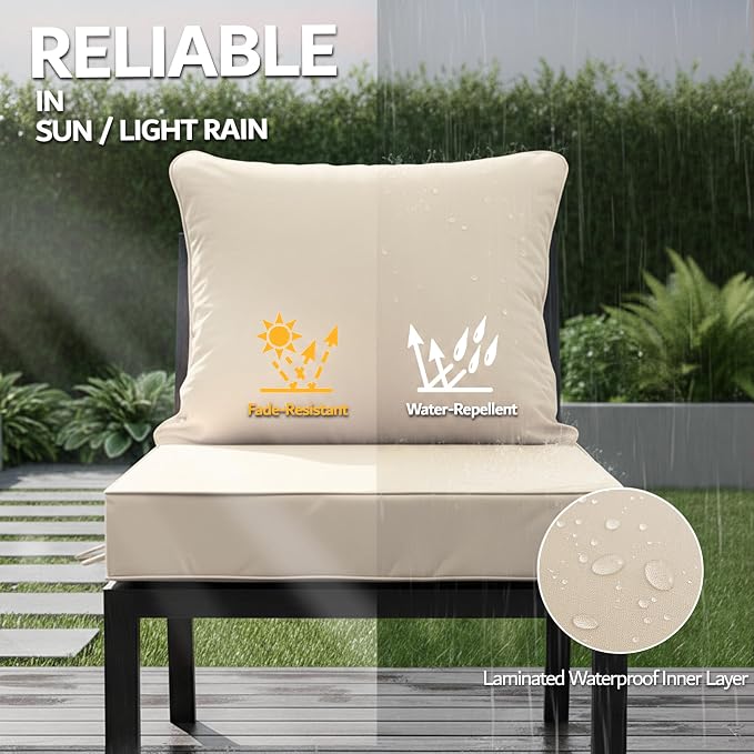 24x24 Inch Outdoor Chair Cushion - Image 3