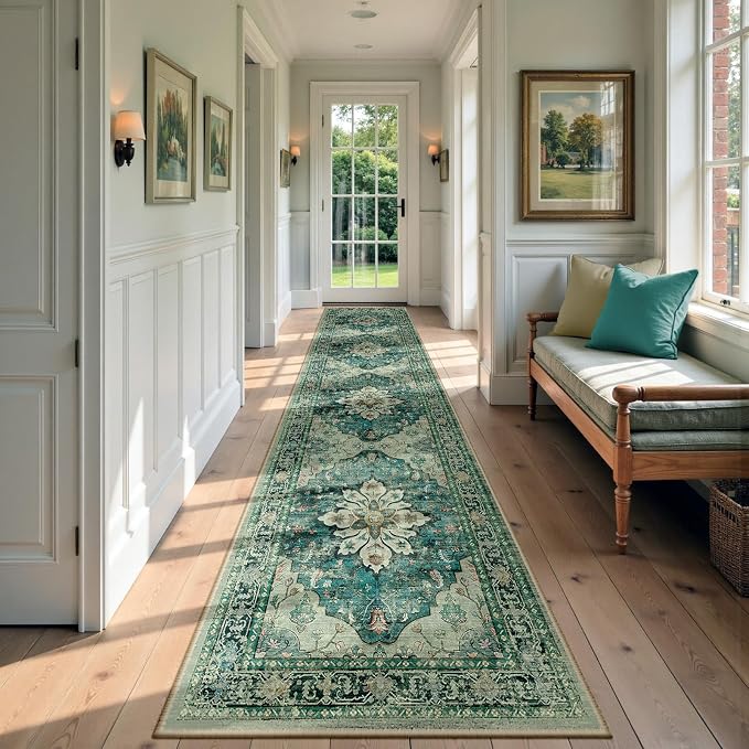 RELEANY Area Rugs 2'6"x12' Runner Rug Non Slip Washable by RELEANY