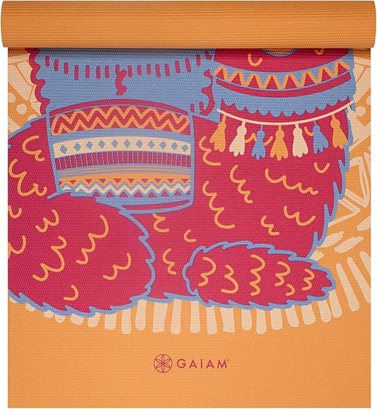 Gaiam Kids Yoga Mat Exercise Mat, Yoga for Kids with Fun Prints - Playtime for Babies, Active & Calm Toddlers and Young Children (60" L x 24" W x 3mm Thick)