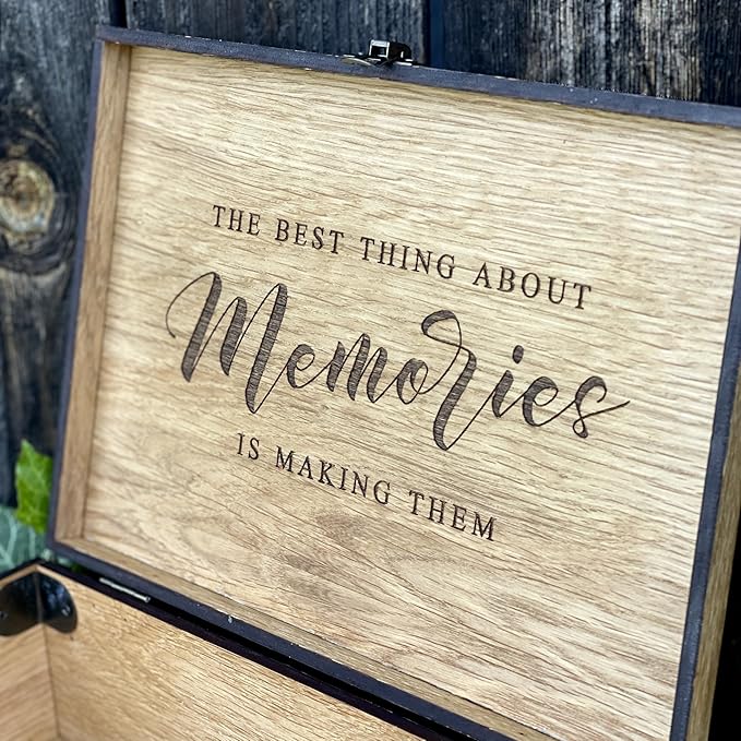 Personalized wooden name box for memories, keepsake Christmas gift, present for Him, Her, Boyfriend, Girlfriend, Baby Boy, Baby Girl, Brother, Sister, Guy, Groomsmen, Bride Friend for Birthday