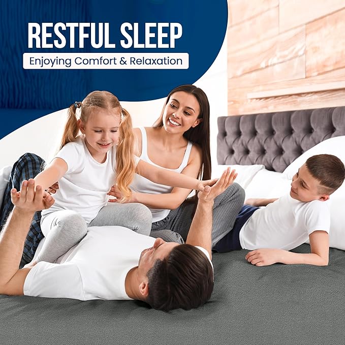 Utopia Bedding Waterproof Mattress Protector Twin Size, Premium Terry Mattress Cover 200 GSM, Breathable, Fitted Style with Stretchable Pockets (Gray)