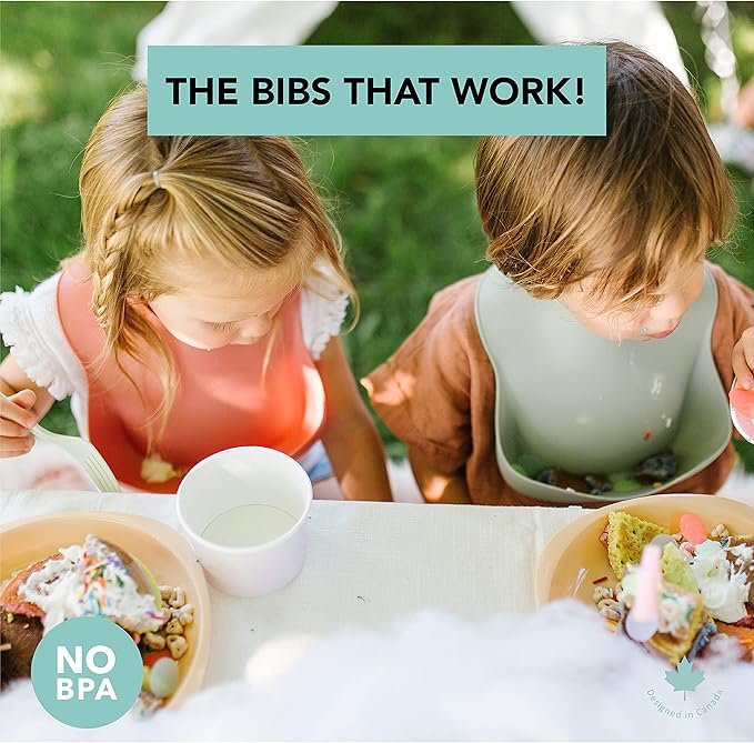 Loulou Lollipop Soft, Waterproof Silicone Feeding Bib