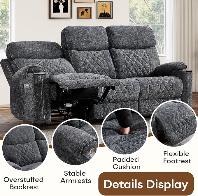 HAOMARKETS 3-Piece Recliner Sofa Set - Image 6
