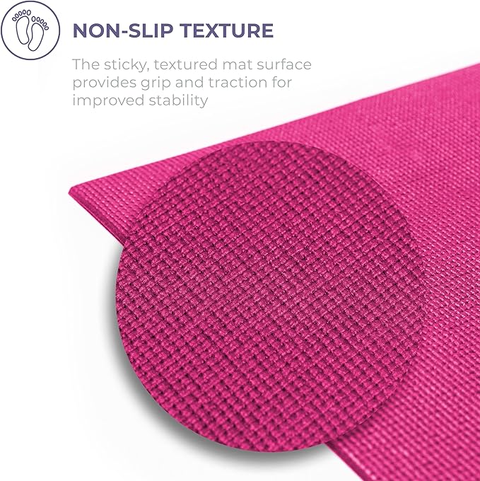 Sunshine Yoga Voyage Yoga Mat, 10 Pack, 72" x 24" Professional Studio and Gym Bulk Yoga Mats, 5mm Thick, Durable, Anti-Tear, Non Slip Fitness and Exercise Mats