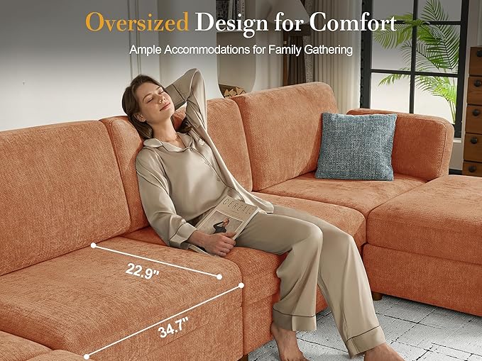 Oversized Modular Sectional Sofa - Image 6