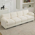 114'' Sectional 4 Seater Couch, Oversized Modular Couches by HATPPTO