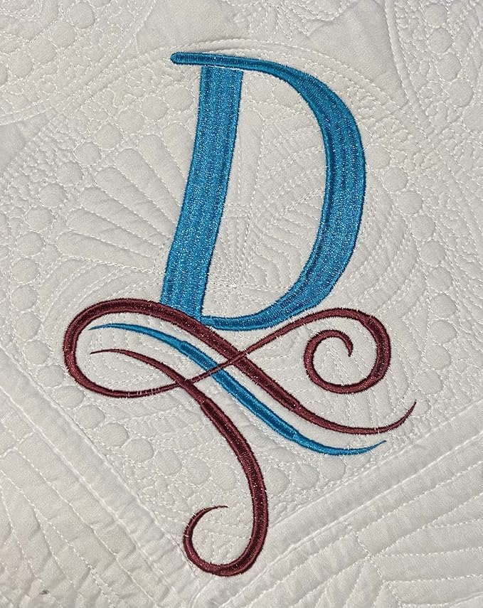 Personalized Baby Blanket Baby Quilt Monogrammed Blankets for Boys and Girls Embroidered Baby Gifts Waves