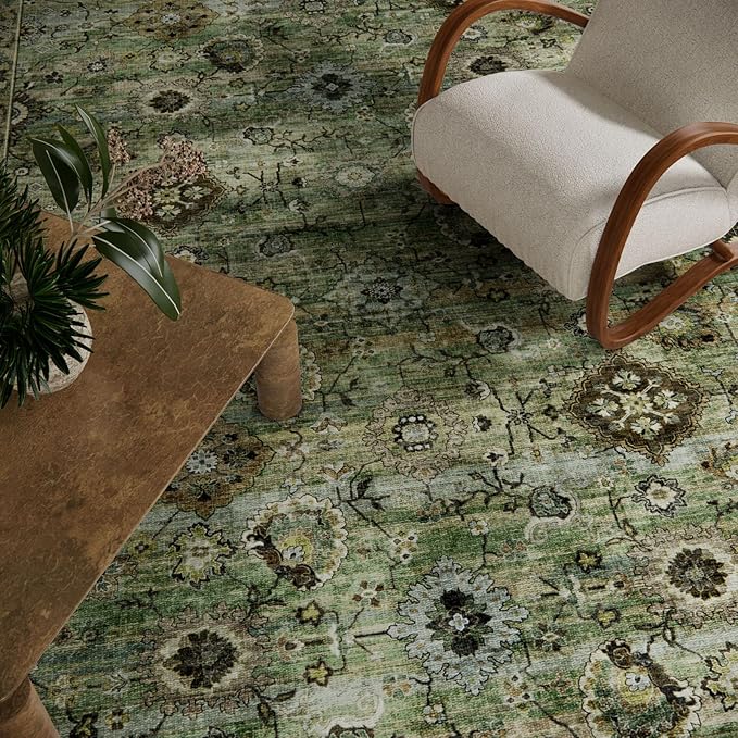 Washable Runners for Hallways Kitchen Rugs: 2'x6' Runner Rug Stain Resistant Non Slip Low Pile Soft Carpet Runners for Hallways Bedroom Kitchen Entryway Indoor Laundry Room Farmhouse