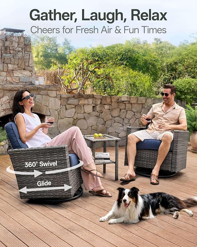 Luxury 3-Piece Patio Furniture Set - Image 2