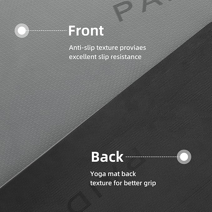 Yoga Mat Non Slip Anti-tear,extra thick-2/5 inch（10MM）High Resiliency Professional POE Yoga Mats for Women Men Kids,72"x24"inch,Workout, Yoga, Pilates and Floor Exercise, with Carrier Strap