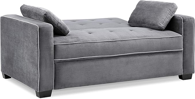 Serta Ainsley 66.5" Convertible Sleeper Loveseat, Full Size, Dreamcoil Comfort - Image 4