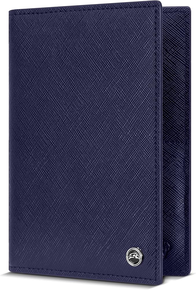 2 Passport Holder - Travel Essentials, RFID Blocking Wallet Credit Card Organiser, Plain Accessories Slim Cover For Men & Women