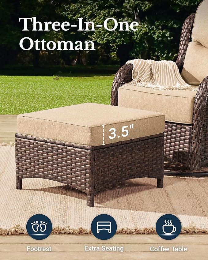 HILLGA Luxury High Back Patio Furniture Set - Image 6