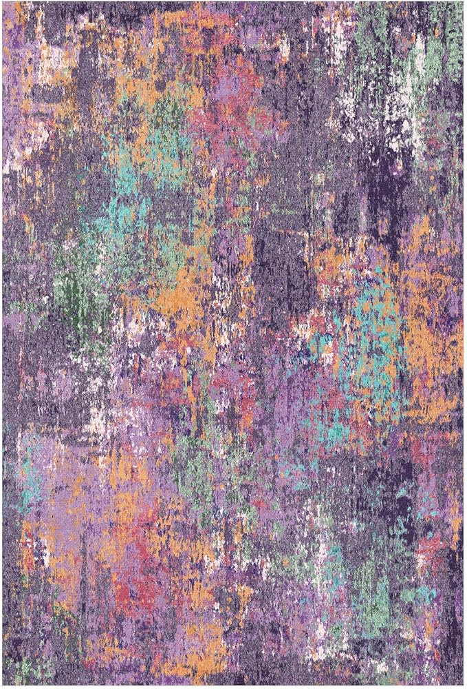 RELEANY Washable Area Rugs 2'x8' Non-Slip Modern Abstract Soft - Image 9