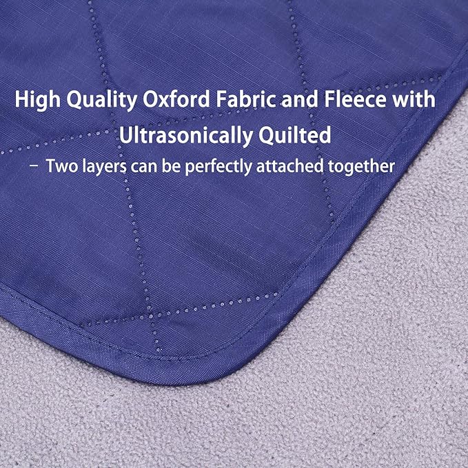 Waterproof Warm Fleece Outdoor Blanket Extra Large Lightweight Portable with Carry Bag for Stadium, Picnic, Camping, Beach, Dogs, Sofa