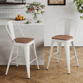 Andeworld Metal Bar Stools Set of 2, 26 inch Counter Height Barstools by Andeworld