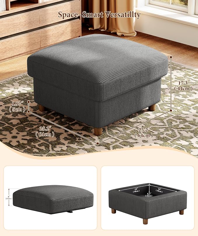 Kidirect 87in L Shaped Couch, Modular Sofa No Tool Assembly, Comfy Sectional - Image 6