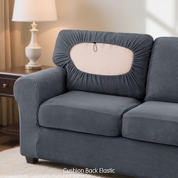 SUBRTEX 7 Pieces Stretch Sofa Slipcover Sets Couch Cover Sets Backrest Cushion - Image 6