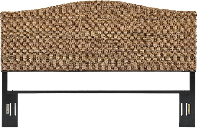 Crosley Furniture Serena Handwoven Natural Fiber Rattan Bed Headboard, Banana by CrosleyFurniture