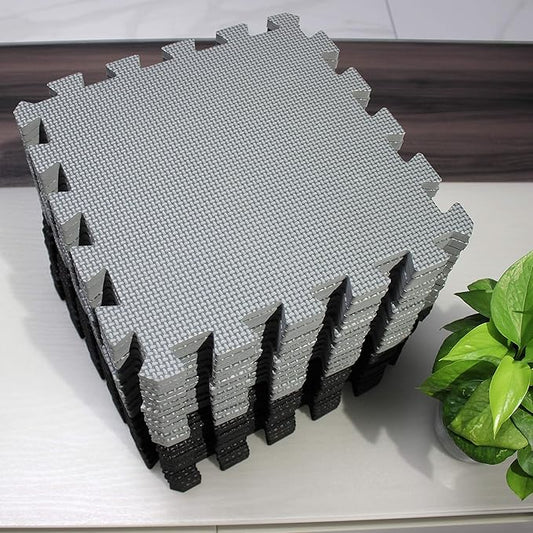 MQIAOHAM® 25 Pieces Puzzle Play Mats, Soft Baby Play Mat, Kids Interlocking Foam Floor Tiles, Toddlers Carpet Playmats G301025-104112