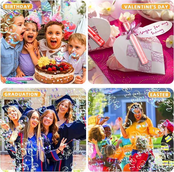 180 Pack 10 Colors Bulk Star Bubble Wands,Party Favors Bubbles Wand for Kids,Perfect for Birthday,Wedding,Goody Bags Stuffer Bubbles,Carnival Prize,Summer Outdoor Toys