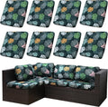Outdoor Cushion Covers Set, Replacement by SUKAIKEQA