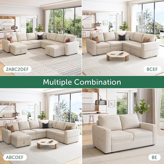 HONBAY Modular Sectional Sleeper Sofa - Image 5