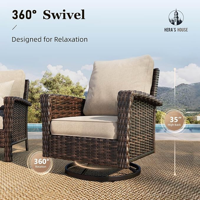 HERA'S HOUSE High Back Patio Furniture Set - Image 3