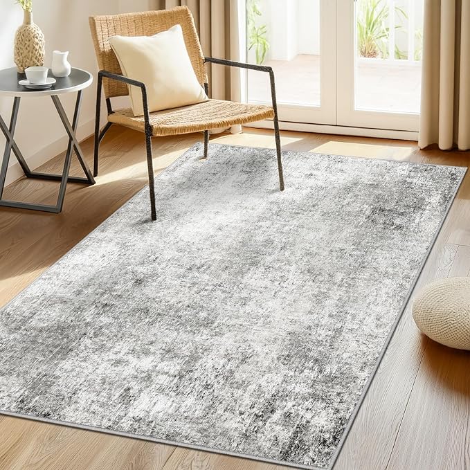 RELEANY Washable Area Rugs 3'x5' Non-Slip Modern Abstract Soft by RELEANY