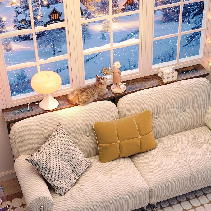Huuger 39.4 Inch Behind Couch Table - Image 8