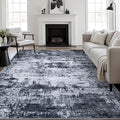 8x10 Area Rug Living Room Rug: Washable Modern Abstract Soft Thin Rug Indoor by FXRHLP