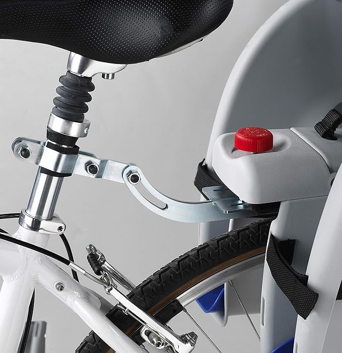 Schwinn Deluxe or Ovation Child Bike Carrier, Seats one Kid Ages 1+, Frame Mount, Adjustable Safety Harness, Quick Release Design, Comfortable Padding, Rear-Mounted Child Bike Seat for Toddler