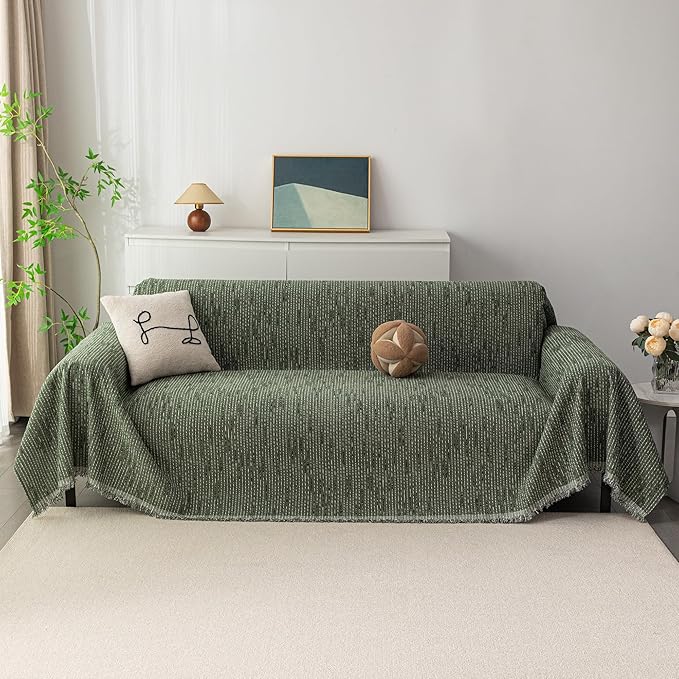 MYSKY HOME Couch Covers for 3 Cushion Couch Sofa, Sectional Couch Cover L Shape - Image 2