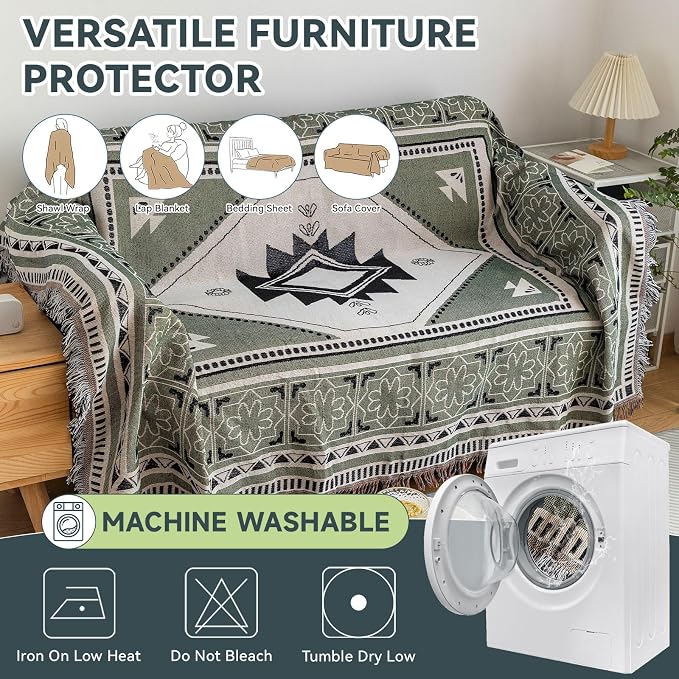 VClife Boho Sofa Cover XL Couch Cover - Image 6