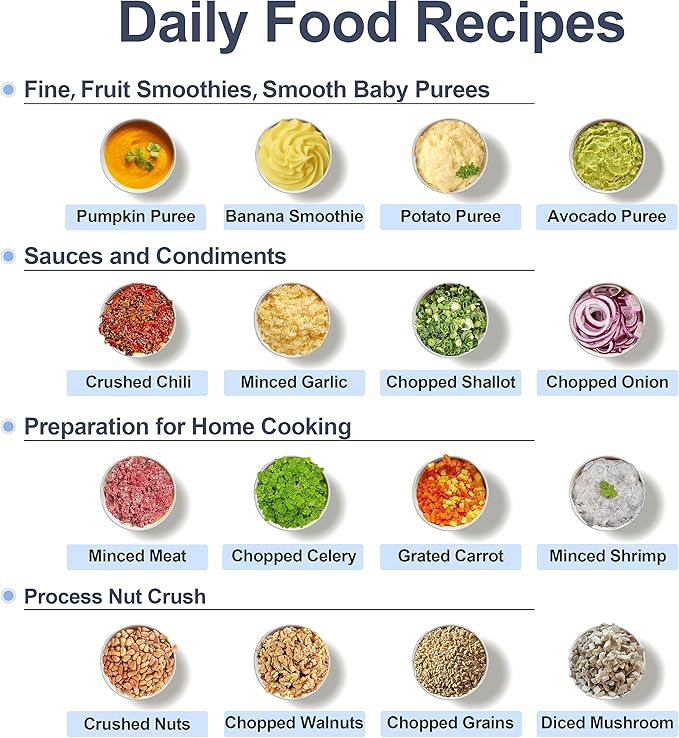 Baby Food Maker, 10-in-1 Baby Food Processor Set with 2 Glass Bowls (600ml+300ml), Baby Food Blender for Baby Puree, Fruit, Meat, Vegatable, Baby Food Storage Containers, Baby Essentials