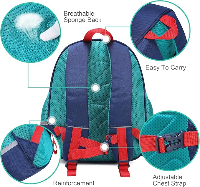 Toddler Backpack girl little Backpacks Animal Cartoon Mini Travel Bag for Baby Girl Boy 1-3 Years Baby Backpack(Dinosaur)