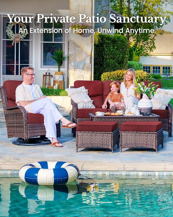 HILLGA 7-Piece Luxury Patio Furniture Set - Image 3